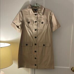 J. Crew Tan and Green Short-Sleeve Utility Jacket (2)